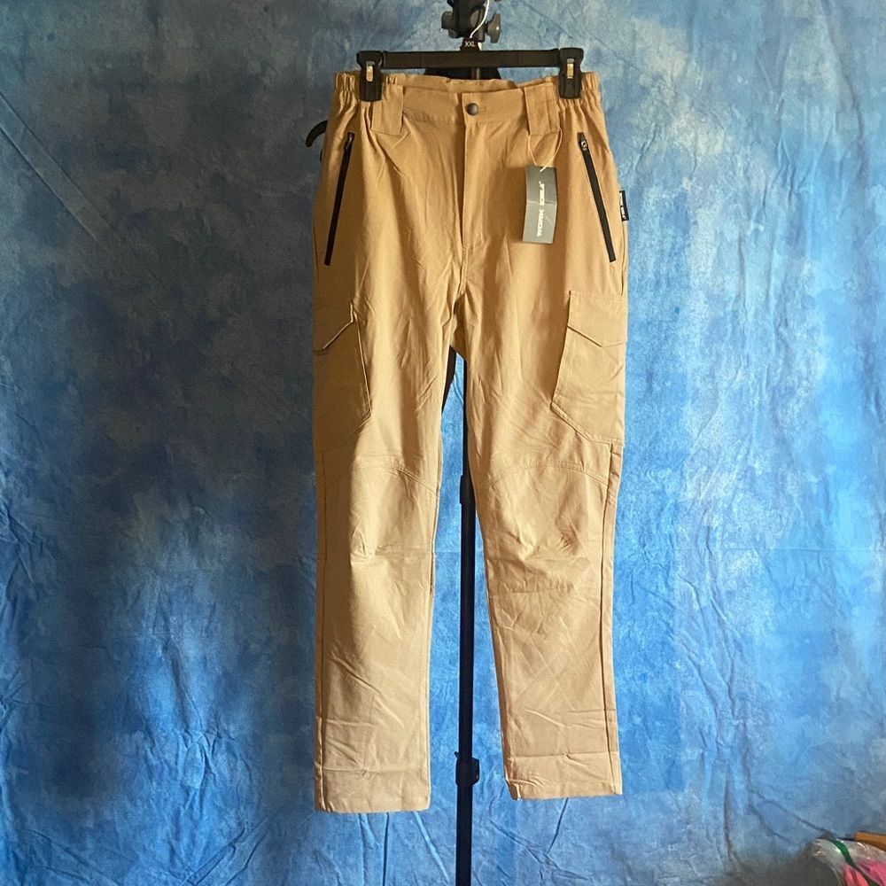 Men's Casual Tan Cargo Pants, 30X30, 3J-129B001